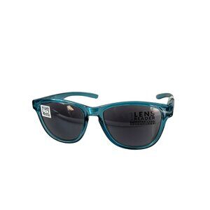 Kreedom Paisley Lens Reader Sunglasses UV Protection Blue Frame Modern Style NEW